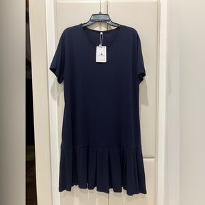 Chic Navy Blue Mini Dress